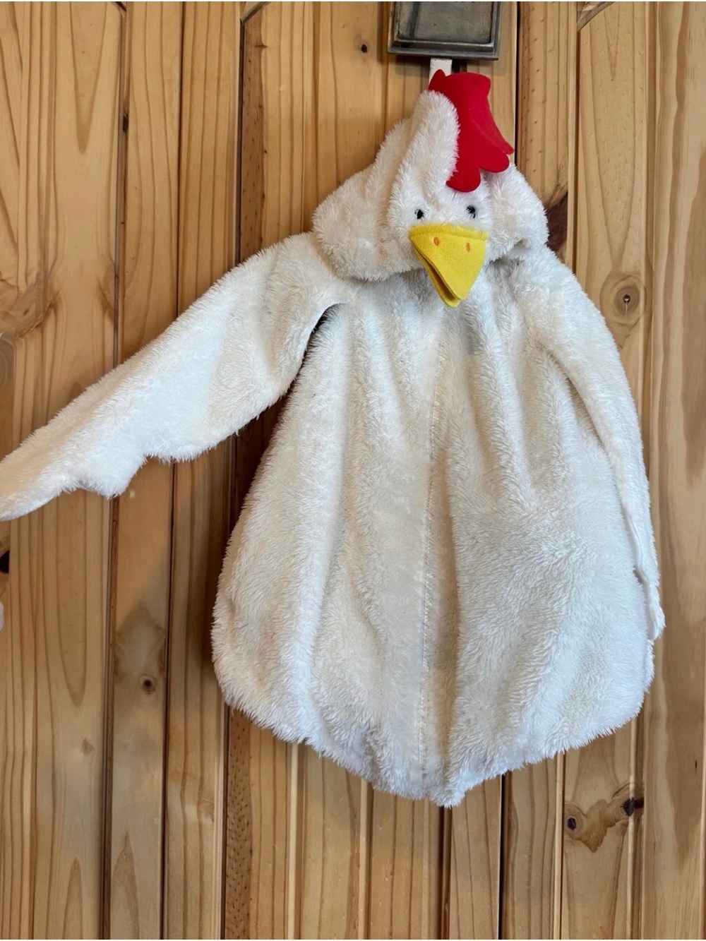 White Plush Chicken Hooded Kids Halloween costume size 24 months